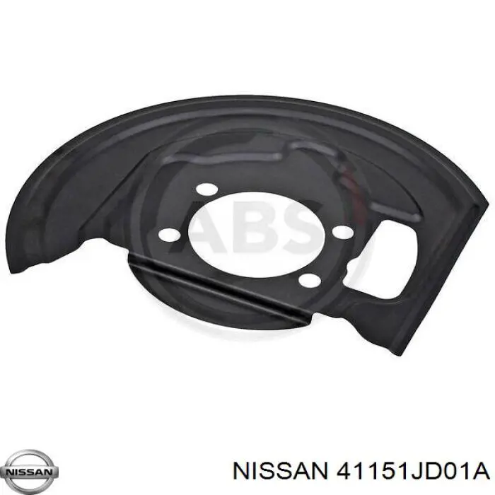 Chapa protectora contra salpicaduras, disco de freno delantero derecho para Nissan Qashqai (J10)