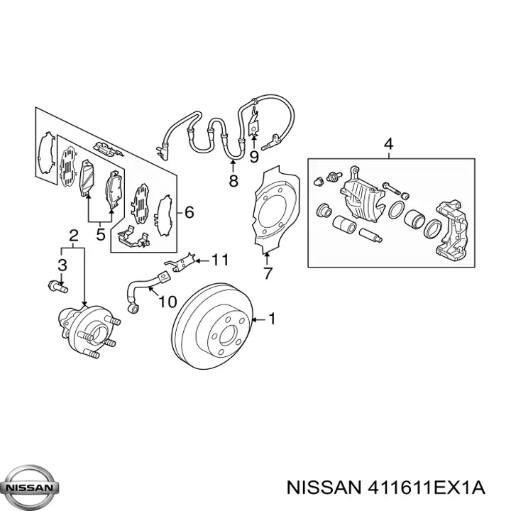  Nissan/Infiniti 411611EX1A precio, desde 80,03 EUR