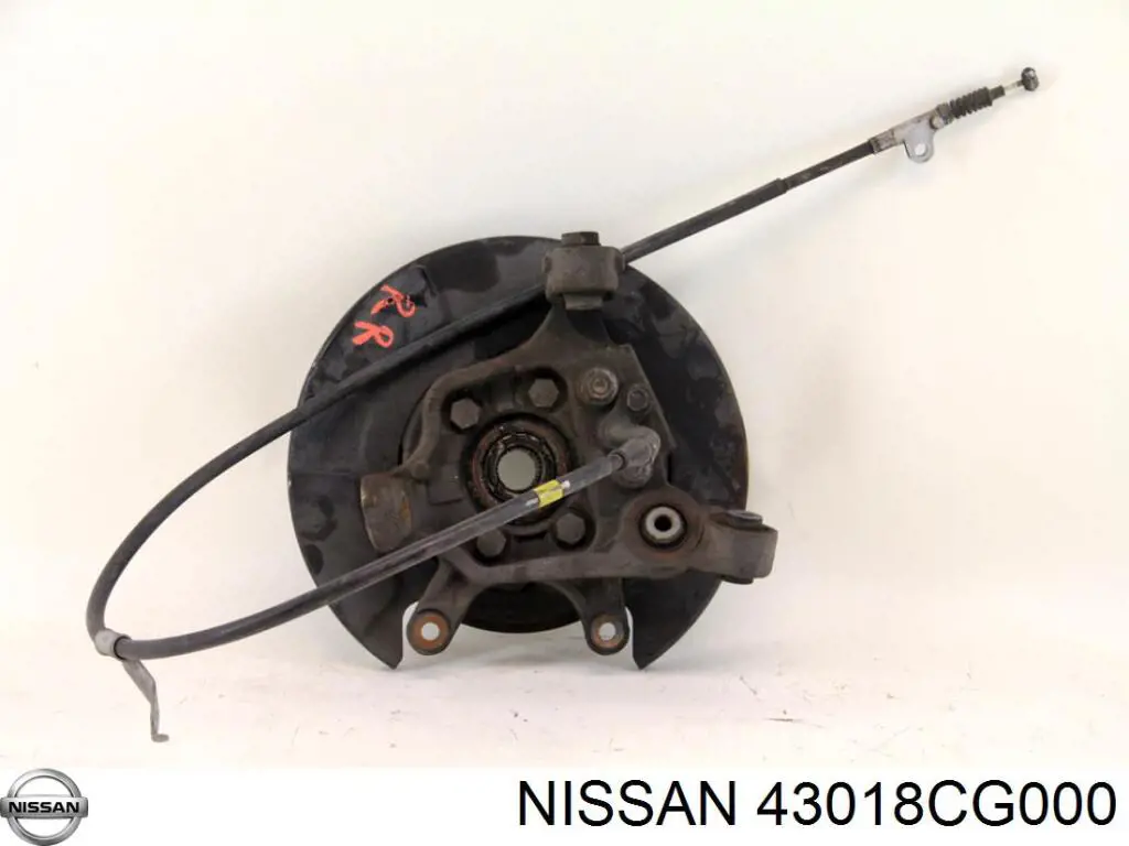 43018CG000 Nissan muñón del eje, suspensión de rueda, trasero derecho