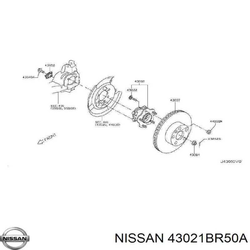 Mangueta trasera derecha Nissan/Infiniti 43021EN100 precio, desde 53,94 EUR