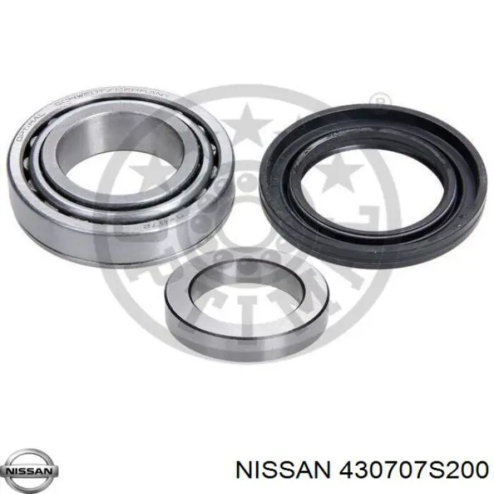 430707S200 Nissan cojinete de rueda trasero