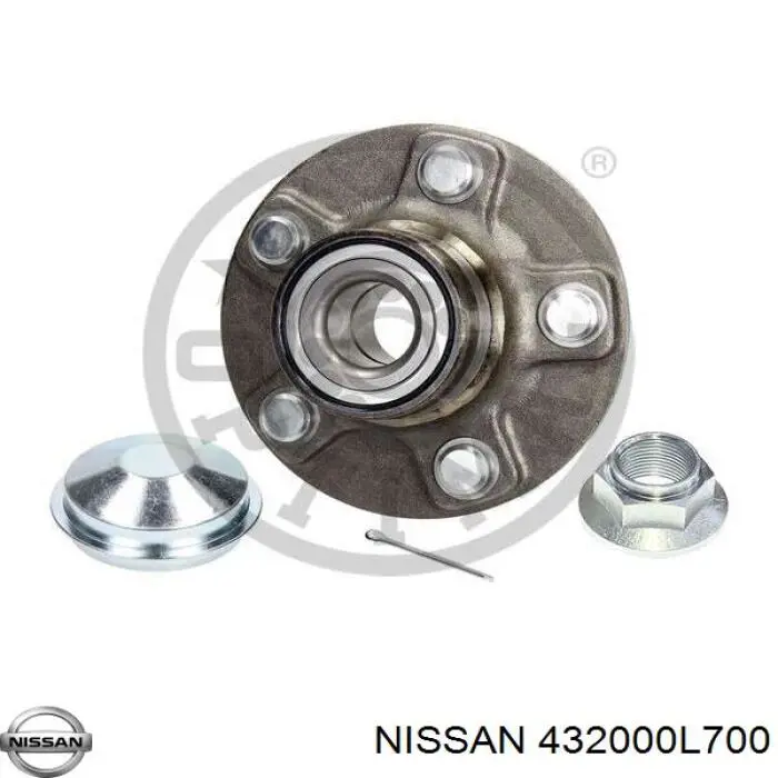 4320285E01 Nissan cubo de rueda trasero