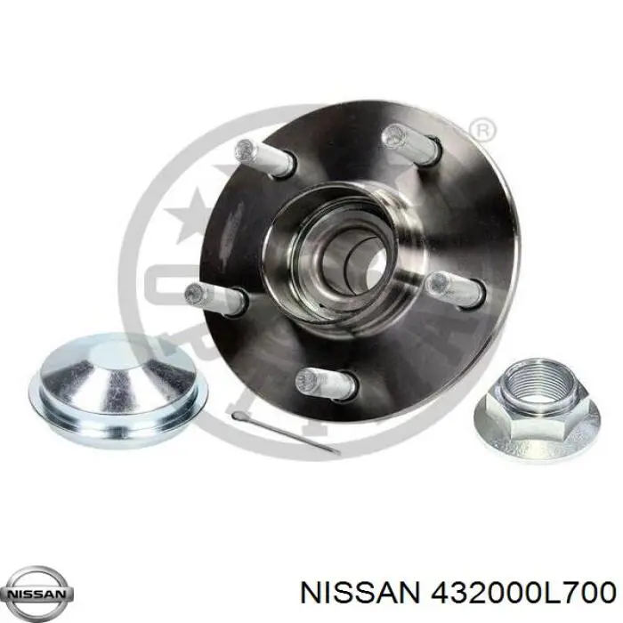 Comprar 432000L700 Nissan/Infiniti Cubo de rueda, Eje trasero
