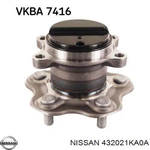 Comprar 432021KA0A Nissan/Infiniti Cubo de rueda, Eje trasero