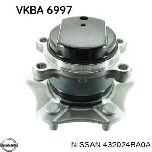 432024BA0A Nissan cubo de rueda trasero