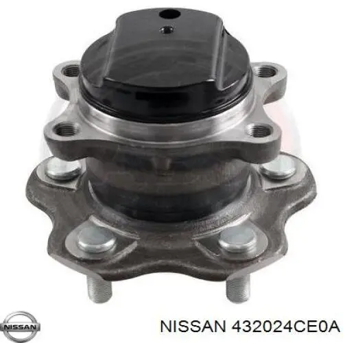 432024CE0A Nissan cubo de rueda trasero