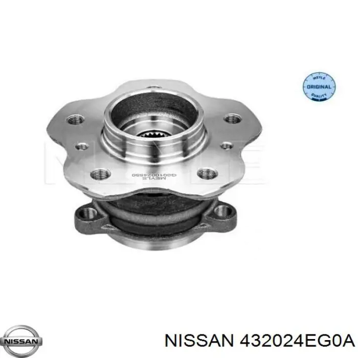 Cubo de rueda trasero 432024EG0A Nissan/Infiniti