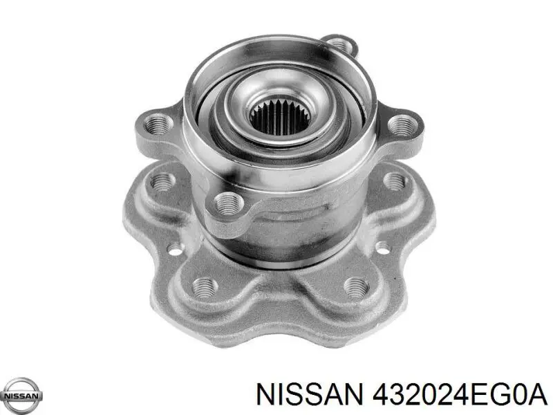 432024EG0A Nissan cubo de rueda trasero