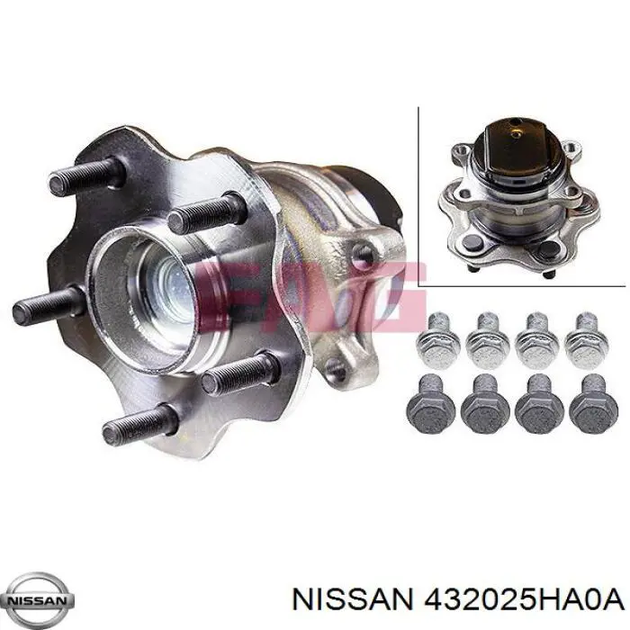 Buje de rueda Nissan/Infiniti 432025HA0A precio, desde 103,09 EUR