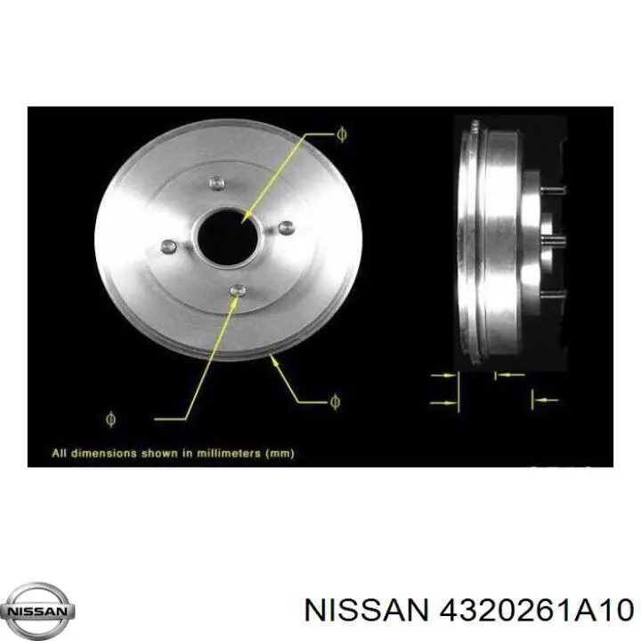 4320261A10 Nissan cubo de rueda trasero