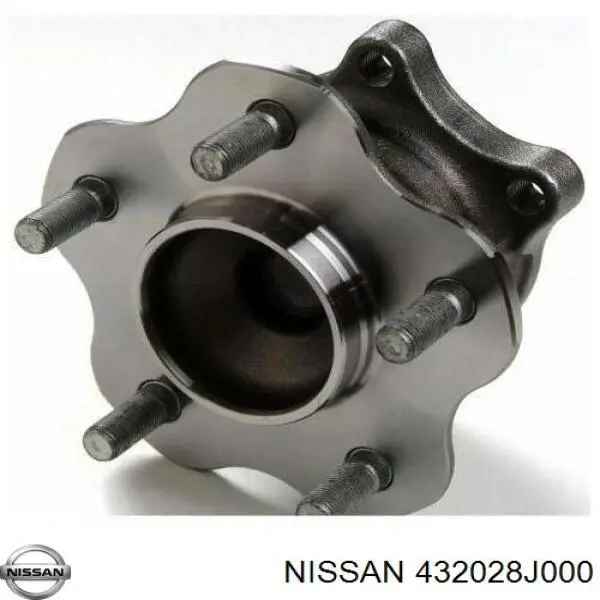 432028J000 Nissan cubo de rueda trasero