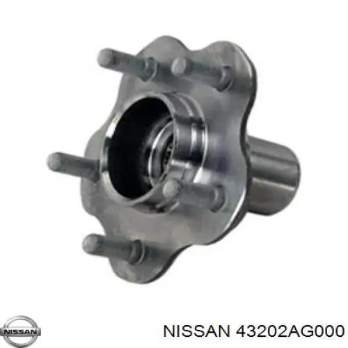 Cubo de rueda trasero 9429003 GSP