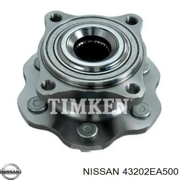 Cubo de rueda trasero 43202EA500 Nissan/Infiniti