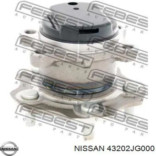 Comprar 43202JG000 Nissan/Infiniti Cubo de rueda, Eje trasero