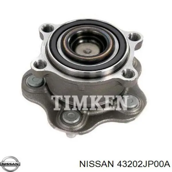 Cubo de rueda trasero 43202JP00A Nissan/Infiniti