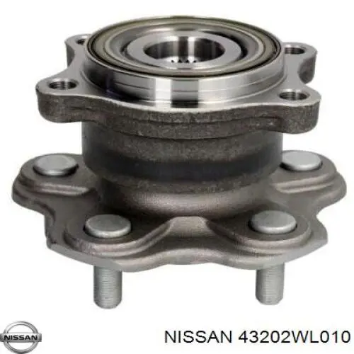 43202WL010 Nissan cubo de rueda trasero