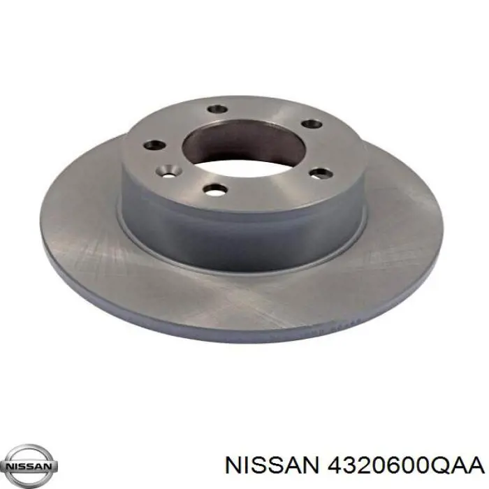 4320600QAA Nissan disco de freno trasero