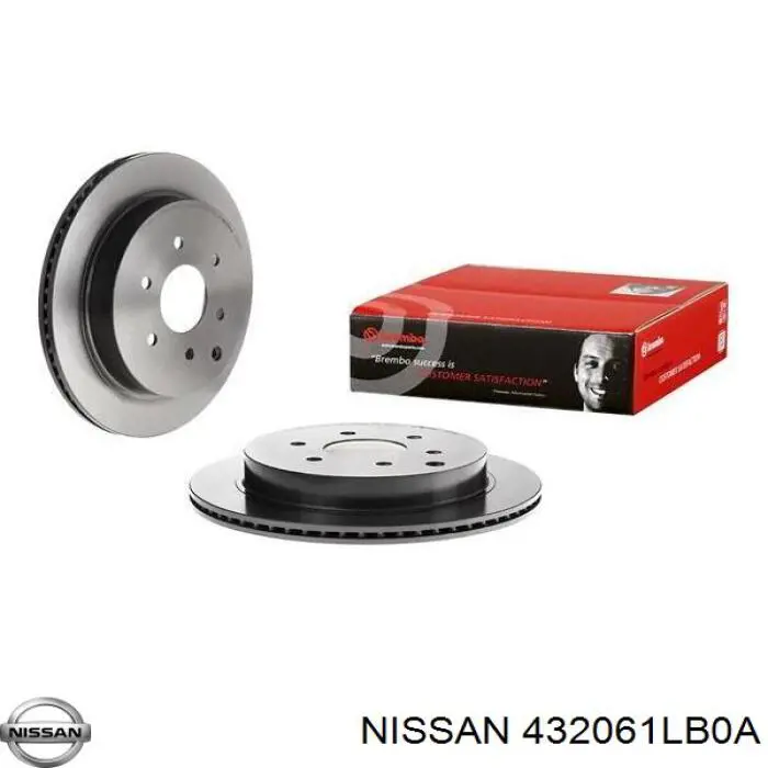 Disco de freno trasero 432061LB0A Nissan/Infiniti