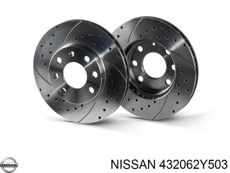 432062Y503 Nissan disco de freno trasero