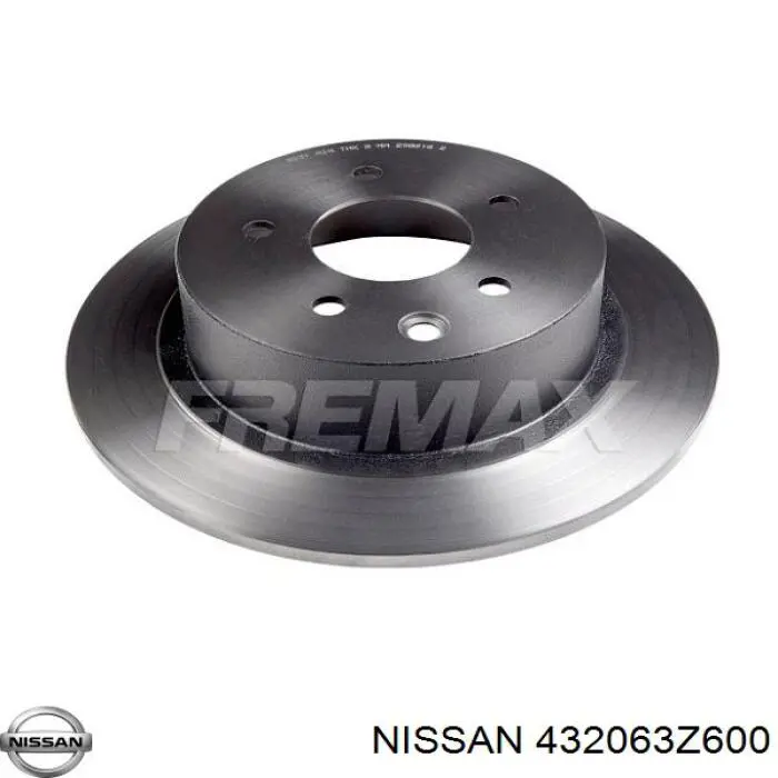 432063Z600 Nissan disco de freno trasero