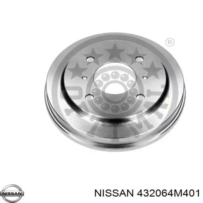 432064M401 Nissan freno de tambor trasero