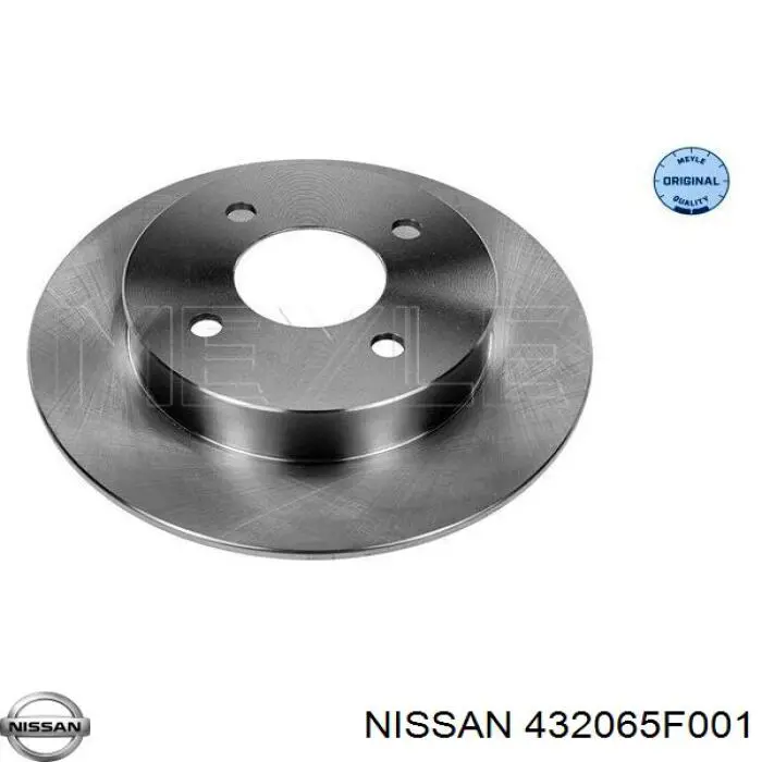 432065F001 Nissan disco de freno trasero