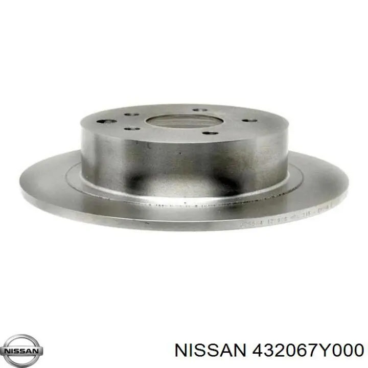 432067Y000 Nissan disco de freno trasero