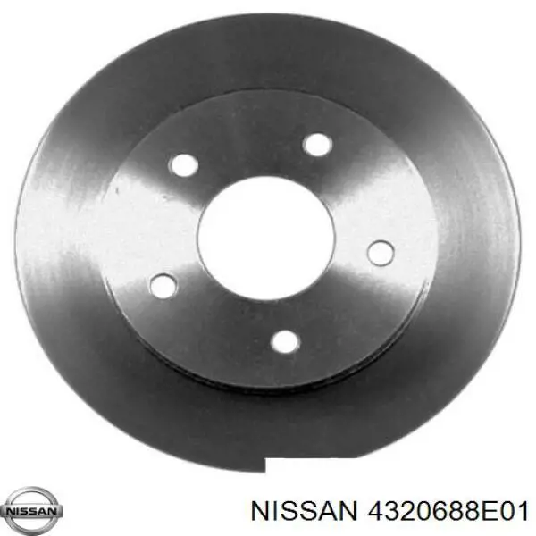 4320688E01 Nissan disco de freno trasero