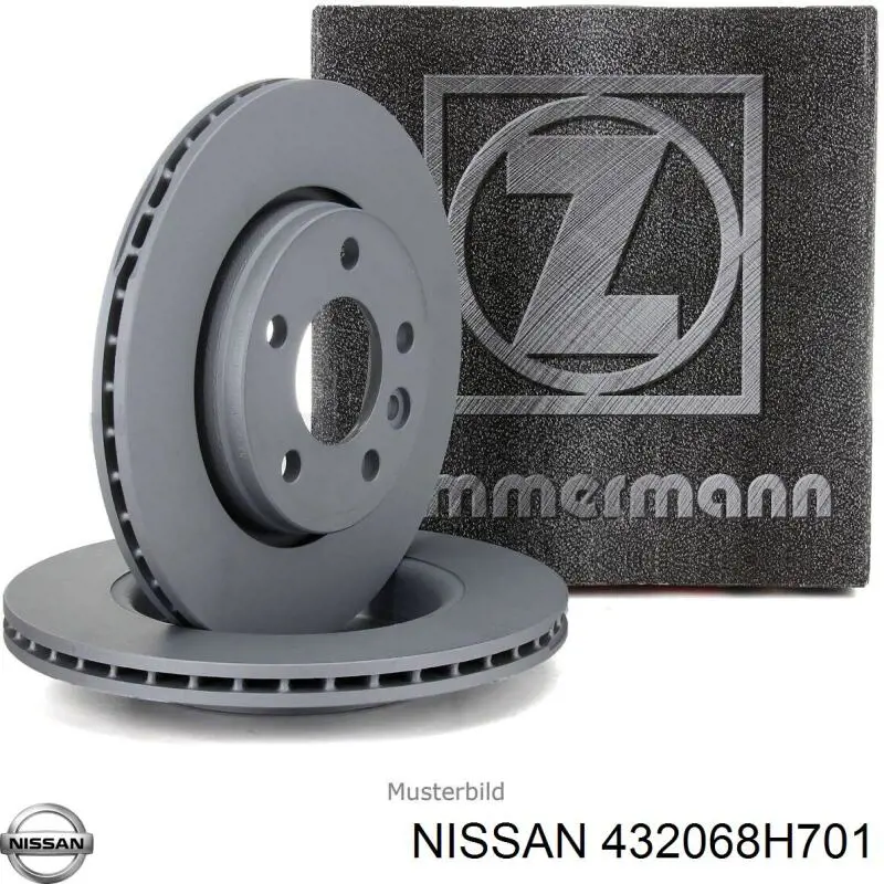 Comprar 432068H701 Nissan/Infiniti Disco de freno trasero