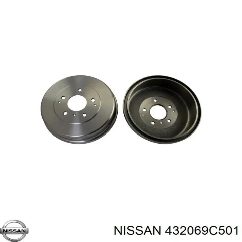 432069C501 Nissan freno de tambor trasero