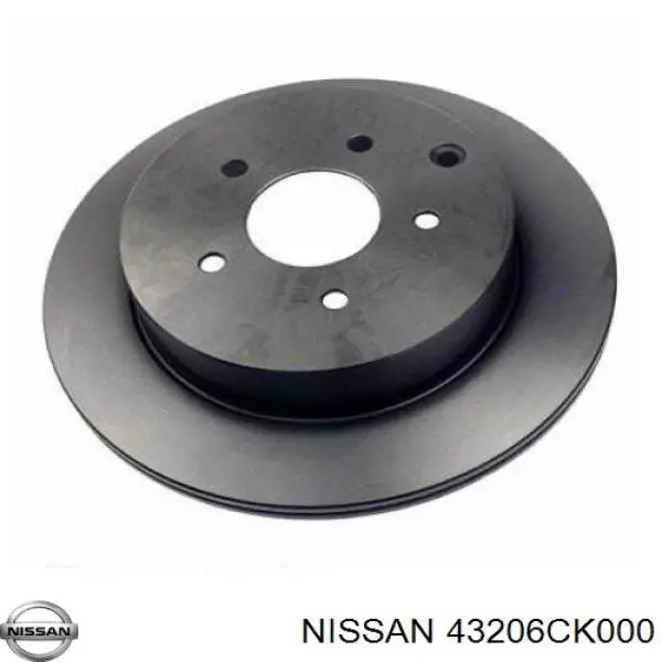 43206CK000 Nissan disco de freno trasero