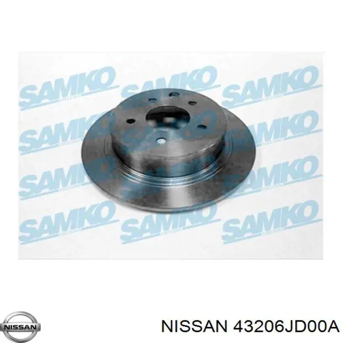 Disco de freno trasero Nissan/Infiniti 43206JD00A precio, desde 38,69 EUR