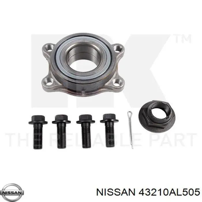 Comprar 43210AL505 Nissan/Infiniti Cojinete de rueda trasero