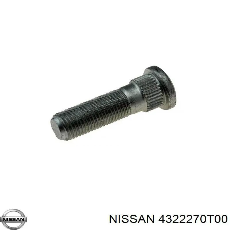 Espárrago de rueda delantero Nissan/Infiniti 4322270T00