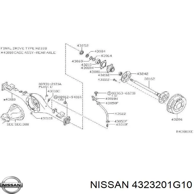 4323201G10 Nissan