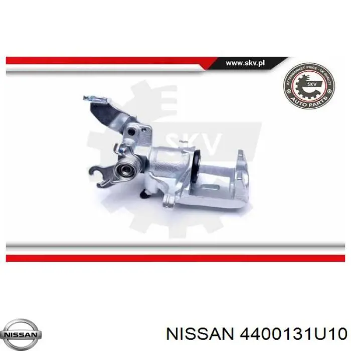 Pinza de freno trasera derecha 4400131U10 Nissan/Infiniti