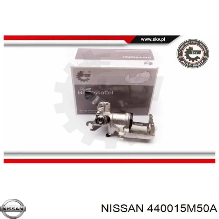 Pinza de freno trasero derecho para Nissan Almera (N15)