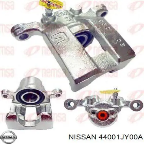 Pinza de freno trasero derecho para Nissan Qashqai (J10)
