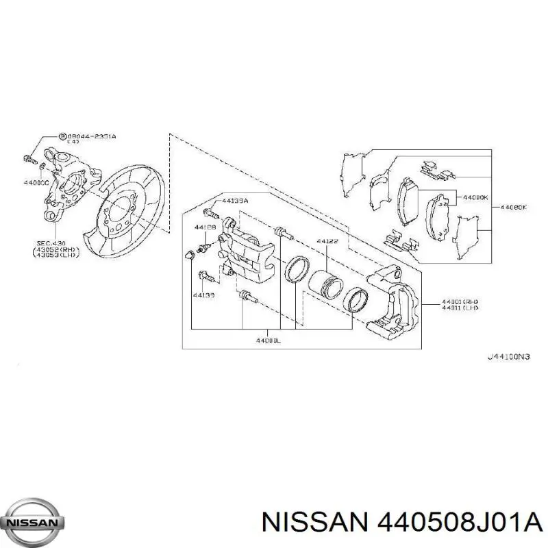 440508J01A Nissan