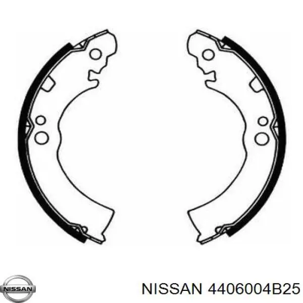 4406004B25 Nissan zapatas de frenos de tambor traseras