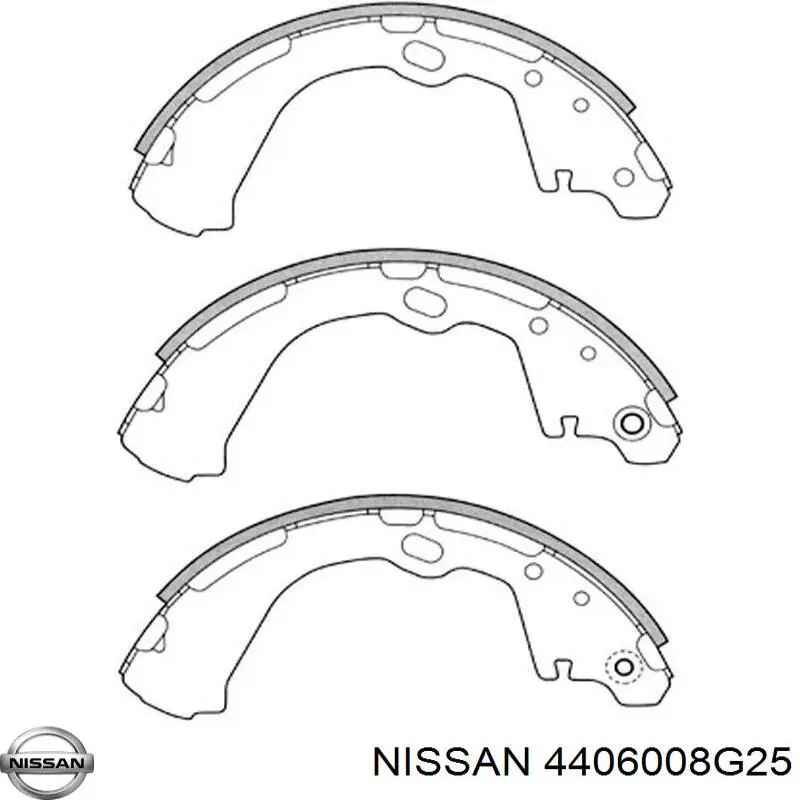 Zapatas de freno de tambor traseras Nissan/Infiniti 4406008G25 precio, desde 38,12 EUR