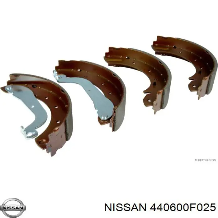 440600F025 Nissan zapatas de frenos de tambor traseras