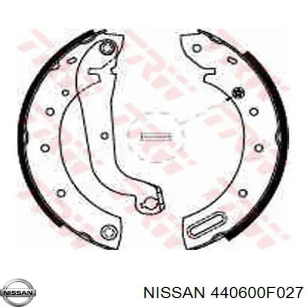 440600F027 Nissan zapatas de frenos de tambor traseras