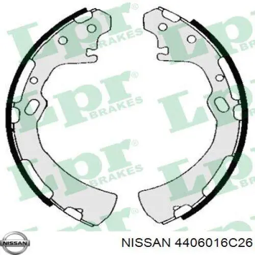 4406016C26 Nissan zapatas de frenos de tambor traseras