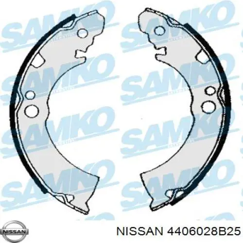 4406028B25 Nissan zapatas de frenos de tambor traseras