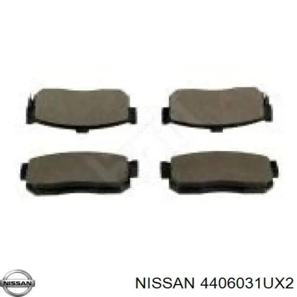 Comprar 4406031UX2 Nissan/Infiniti Pastillas de freno traseras
