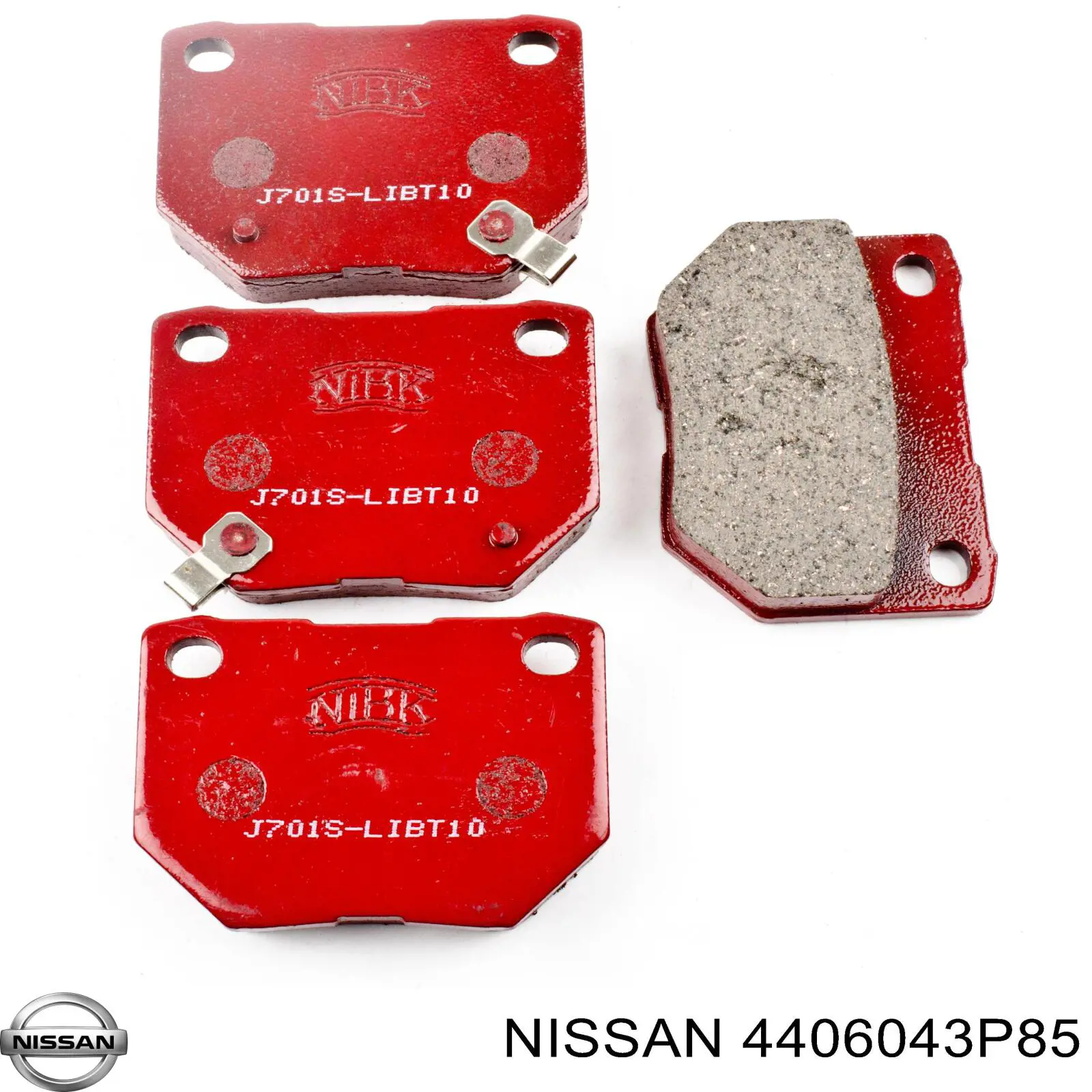 4406043P85 Nissan pastillas de freno traseras