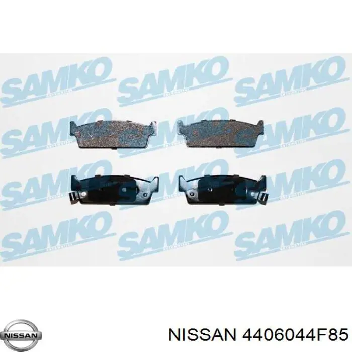 4406044F85 Nissan/Infiniti Pastillas freno traseras