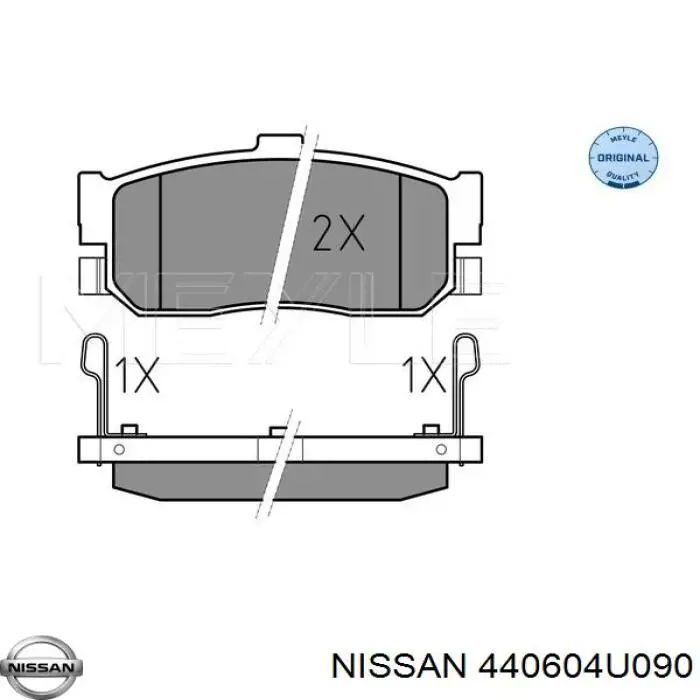 Pastillas traseras de freno Nissan/Infiniti 440604U090 precio, desde 20,87 EUR