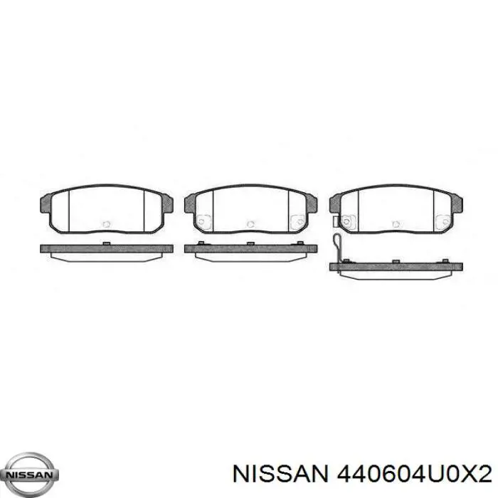 Pastillas traseras de freno Nissan/Infiniti 440604U0X2 precio, desde 22,04 EUR